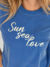 Camiseta Feminina Estonada Sea Azul Uzzy Algodão - comprar online