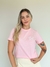 Camiseta Feminina Corajosa Rosa claro Uzzy Algodão - comprar online