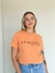 Camiseta Feminina Estonada Evolve Laranja Uzzy Algodão na internet