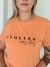 Camiseta Feminina Estonada Evolve Laranja Uzzy Algodão - comprar online