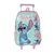 Mochila com Rodas Luxcel Stitch - Verde