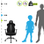 Silla Gamer Alley-G AG19B Valve - Negra c/detalles en gris - comprar online