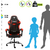 Silla Gamer Argomtech Ergo Gx5 Roja De Escritorio Ergonómica - comprar online
