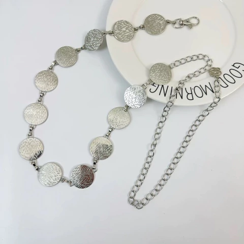 Corrente De Cintura De Liga De Verão Feminina , Enfeite De Disco , Acessórios De Vestido Fino