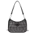 Bolsa feminina transversal de ombro, elegante e casual, com cravejado de diamantes, de cor sólida, versátil, texturizada, macia, com corrente, moderna