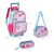 Kit Mochila Escolar Infantil De Rodinha Menina Lancheira Termica Estojo - comprar online