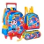 Kit Mochila Com Rodas Lancheira e Estojo Os Aventureiros