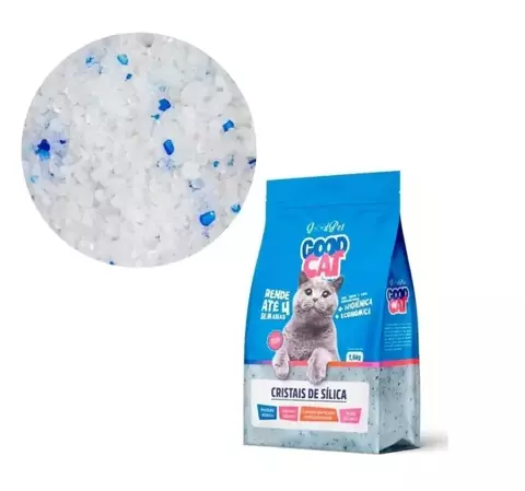 Areia Higienica Micro Cristais Sílica Sanitario Gato Atoxica