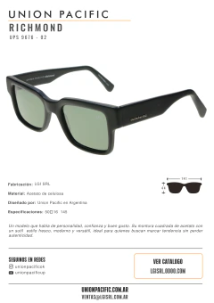 Lentes de sol Union Pacific Richmond 9676 - comprar online
