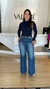 Calça Feminina Wide Leg Jeans Alta na internet