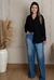 Calça Feminina Wide Leg Jeans Alta