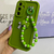 Capa case Samsung A55 e A35 de silicone com corrente e detalhes na internet