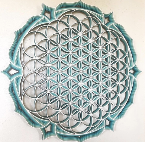 FLOR DA VIDA (GRADIENTE VERDE MAR)