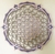 FLOR DA VIDA (GRADIENTE VIOLETA, BRANCO E DOURADO)