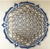 FLOR DA VIDA (GRADIENTE AZUL ESCURO BRANCO E DOURADO)
