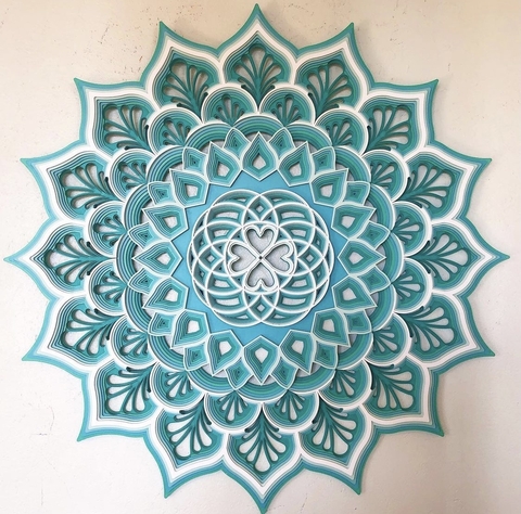 CORAÇÃO + VIDA NOVA (GRADIENTE VERDE MAR CLARO)