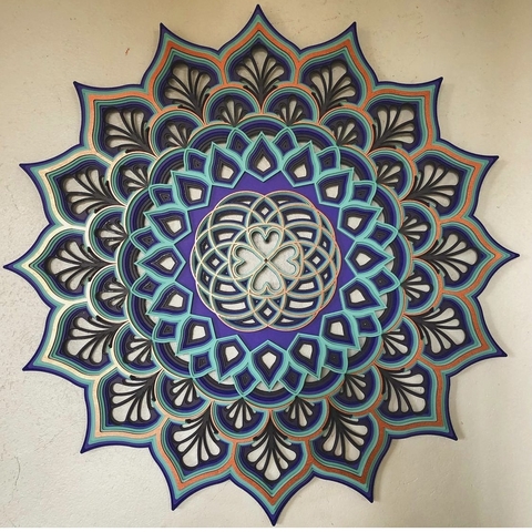 CORAÇÃO + VIDA NOVA (GRADIENTE VIOLETA, VERDE MAR E DOURADO)