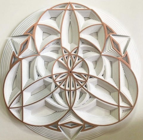 O ANJO DA GUARDA (BRANCO E COBRE)