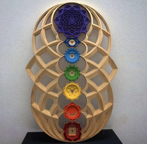 O DESPERTAR DA KUNDALINI (DOURADO CHAKRAS COLORIDOS)