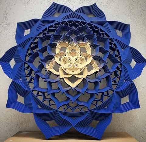 O DESPERTAR (AZUL E DOURADO)