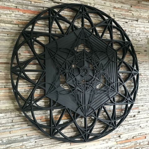 CUBO DE METATRON (PRETO)