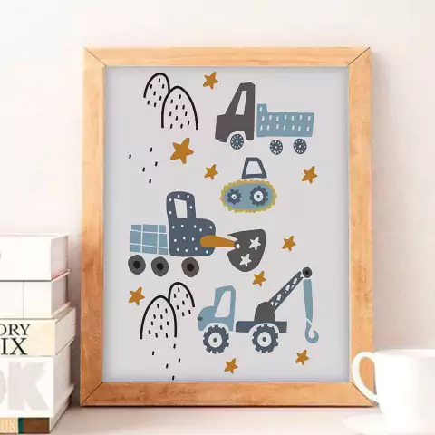 Quadro Carrinhos carros trator