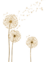 Quarto Flores boho - Combo de quadros + adesivos tons terrosos jardim - loja online