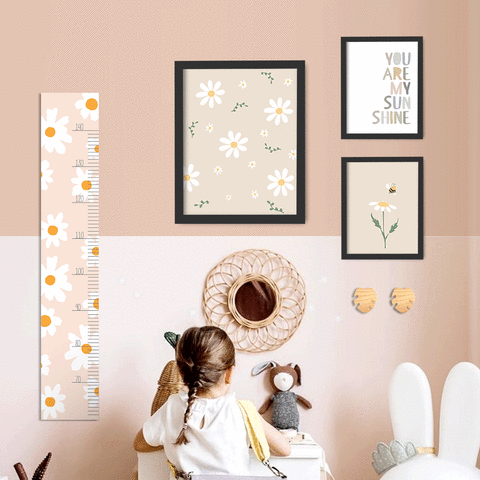 Quarto boho margaridas - Preta