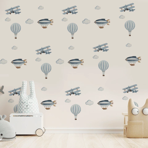 Adesivo Aviador Azul