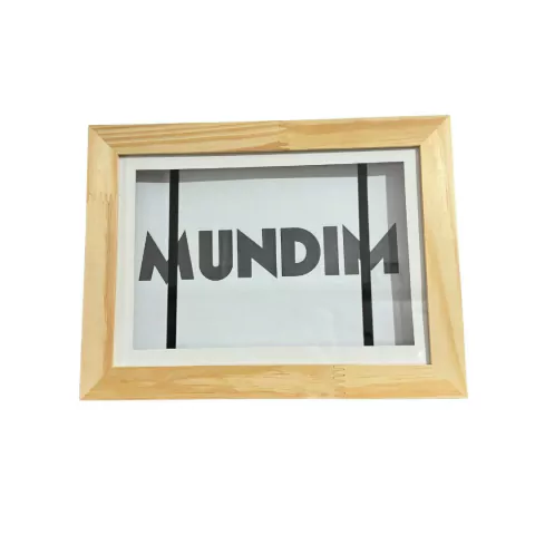 Quadro Guarda Desenhos Bege em MDF