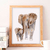 Quadro Elefante família realista
