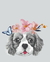 Quadro Cachorro shitzu Pet flores