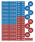 Etiquetas Escolares Liso Azul - Vermelho - comprar online