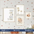 Quarto Flores boho - Combo de quadros + adesivos tons terrosos jardim