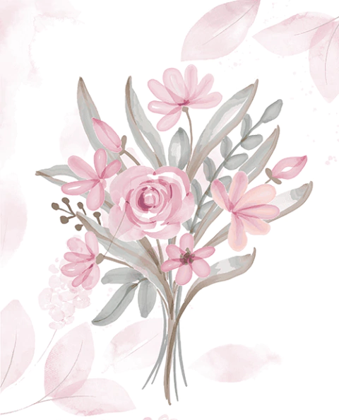 Quadro Flores buquê jardim