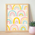 Quadro Arco-íris candy colors textura