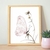Quadro Borboleta rosê jardim