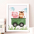 Quadro Carrinho fazendinha - loja online