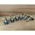 Tarraxa para violão sete cordas pino grosso - botões em resina azul