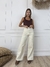 Jeans Super Wide Leg Angie Beige By Cataleia - Cataleia
