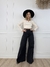 Jeans Super Wide Leg Rebeca Black By Cataleia - Cataleia