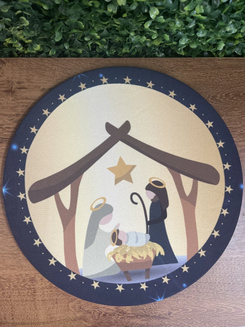 Capa para base Redondo Presépio Natalino