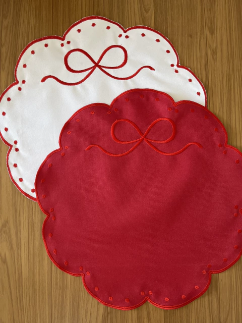 Lugar Americano Dupla face Laço Encantado