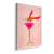 Quadro Decorativo Martini Rosa