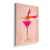 Quadro Decorativo Martini Rosa - loja online