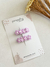 Hair Clip Margarida dupla - lilás - comprar online