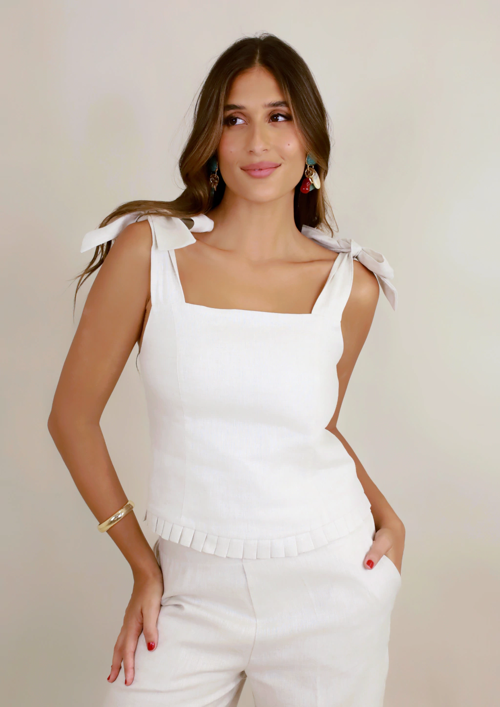 Blusa com Alças de Amarração