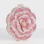 Bolsa Vichy com design floral, decorada com pedras brilhantes em rosa e branco, ideal para festas e casamentos.