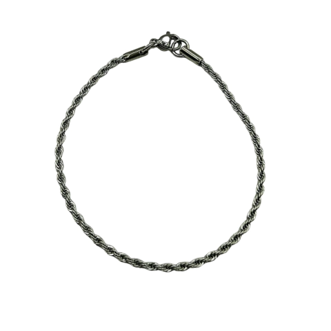 Pulseira Cordão Baiano - Aço Inox - comprar online