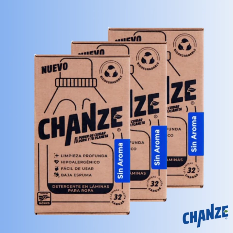 Chanze | Sin Aroma | Kit de 3 de 32 cargas